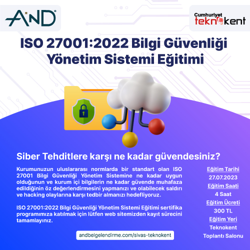 iso27001 egitimi sivas teknokent
