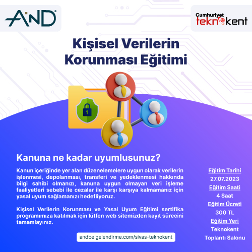 kvkk egitimi sivas teknokent